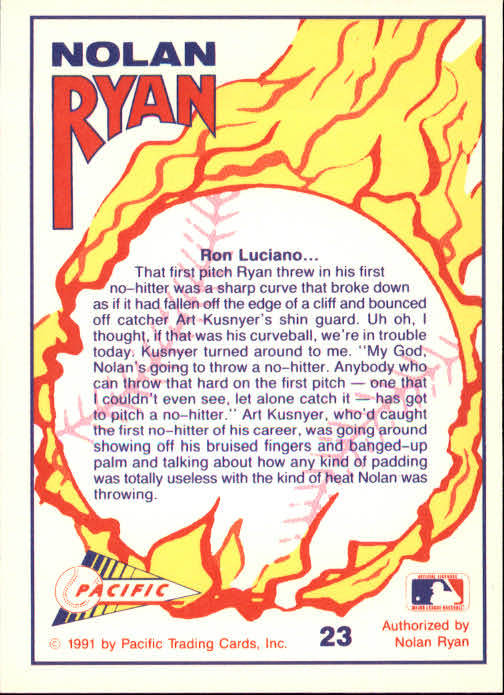 B0005- 1991-92 Pacific Ryan Texas Express Baseball -You Pick- 15+ FREE US SHIP - Picture 41 of 431
