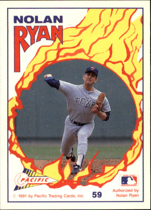 1991 Pacific Ryan Texas Express I #59 Nolan Ryan/5,000 Strikeouts/A Standing Ovation back image
