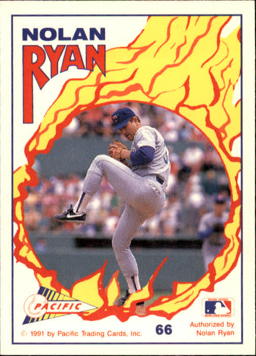 1991 Pacific Ryan Texas Express I #66 Nolan Ryan/Another Win back image