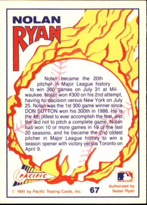 B0005- 1991-92 Pacific Ryan Texas Express Baseball -You Pick- 15+ FREE US SHIP - Picture 129 of 431