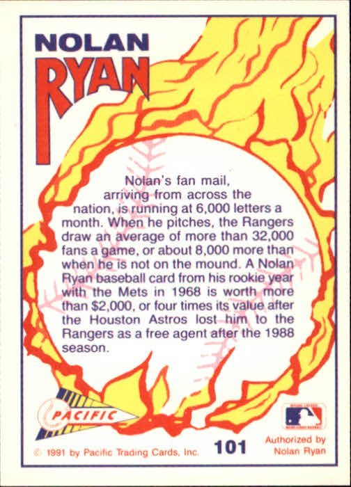 B0005- 1991-92 Pacific Ryan Texas Express Baseball -You Pick- 15+ FREE US SHIP - Picture 195 of 431
