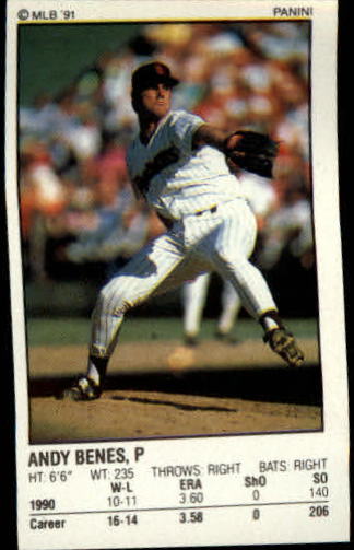 1991 Panini Stickers #92 Andy Benes
