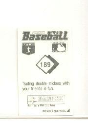 1991 Panini Stickers #189 Ken Griffey Jr. back image
