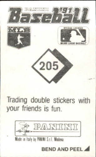 B1520- 1991 Panini Stickers Baseball Card #s 1-271 -You Pick- 15+ FREE US SHIP - Picture 277 of 357