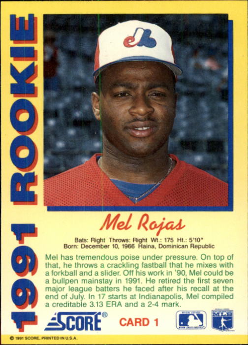 1991 Score Rookies Baseball (Pick Card From List) C126 09-22 - Picture 3 of 81