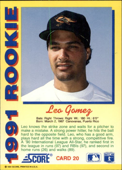 1991 Score Rookies Baseball (Pick Card From List) C126 09-22 - Picture 41 of 81