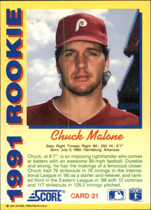 1991 Score Rookies Baseball (Pick Card From List) C126 09-22 - Picture 43 of 81
