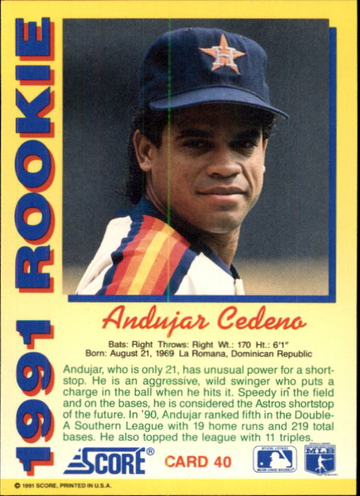 1991 Score Rookies Baseball (Pick Card From List) C126 09-22 - Picture 81 of 81