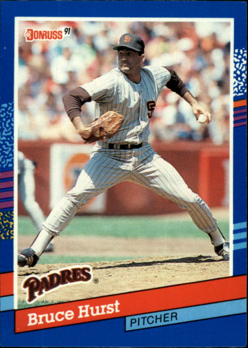 1991 Donruss #83 Bruce Hurst UER/Middle name is/Lee, not Vee