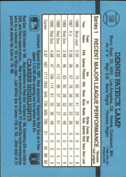 B2608- 1991 Donruss Baseball Card #s 1-248 +Rookies -You Pick- 15+ FREE US SHIP - Picture 271 of 491