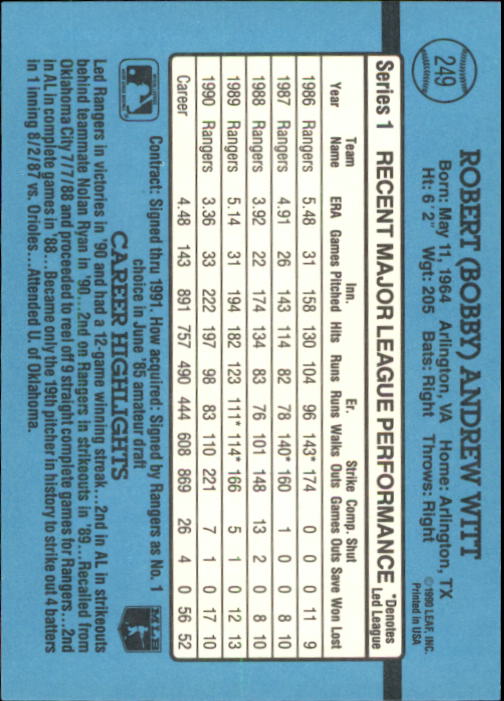 B2608- 1991 Donruss Baseball Karten 249-497 + Rookies -du Pick- 15 + Kostenlose - Bild 3 von 491