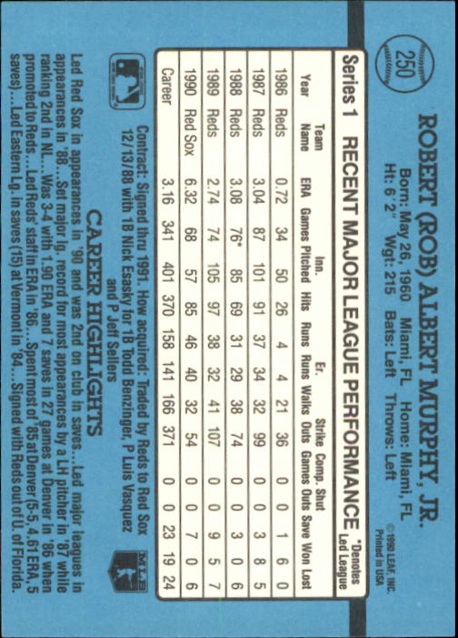 B2608- 1991 Donruss Baseball Karten 249-497 + Rookies -du Pick- 15 + Kostenlose - Bild 5 von 491