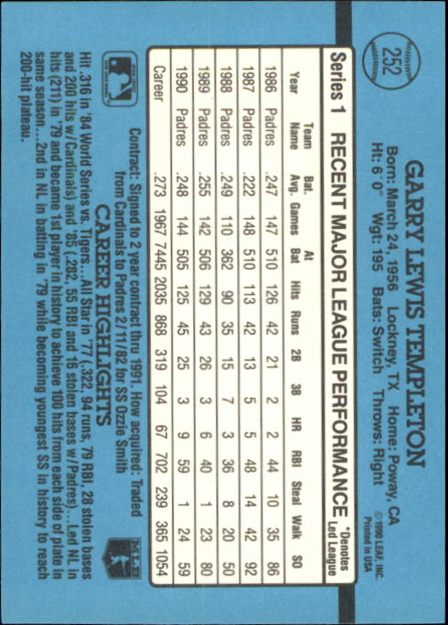 B2608- 1991 Donruss Baseball Karten 249-497 + Rookies -du Pick- 15 + Kostenlose - Bild 9 von 491