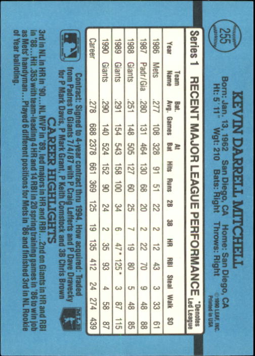 B2608- 1991 Donruss Baseball Karten 249-497 + Rookies -du Pick- 15 + Kostenlose - Bild 15 von 491
