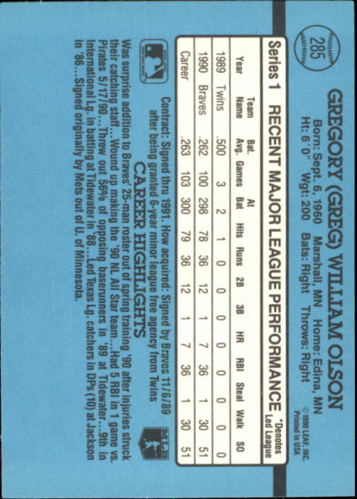 B2608- 1991 Donruss Baseball Karten 249-497 + Rookies -du Pick- 15 + Kostenlose - Bild 75 von 491