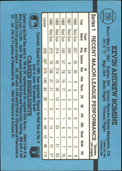 B2608- 1991 Donruss Baseball Karten 249-497 + Rookies -du Pick- 15 + Kostenlose - Bild 85 von 491