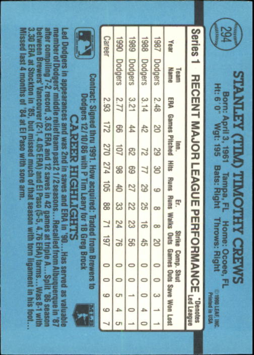 B2608- 1991 Donruss Baseball Karten 249-497 + Rookies -du Pick- 15 + Kostenlose - Bild 93 von 491