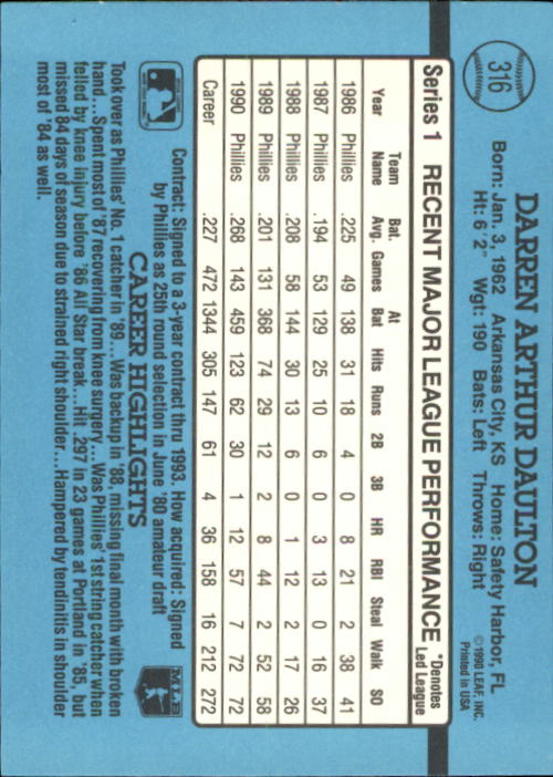 B2608- 1991 Donruss Baseball Karten 249-497 + Rookies -du Pick- 15 + Kostenlose - Bild 137 von 491