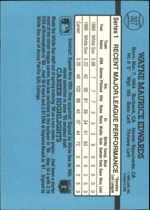 B2608- 1991 Donruss Baseball Karten 249-497 + Rookies -du Pick- 15 + Kostenlose - Bild 159 von 491