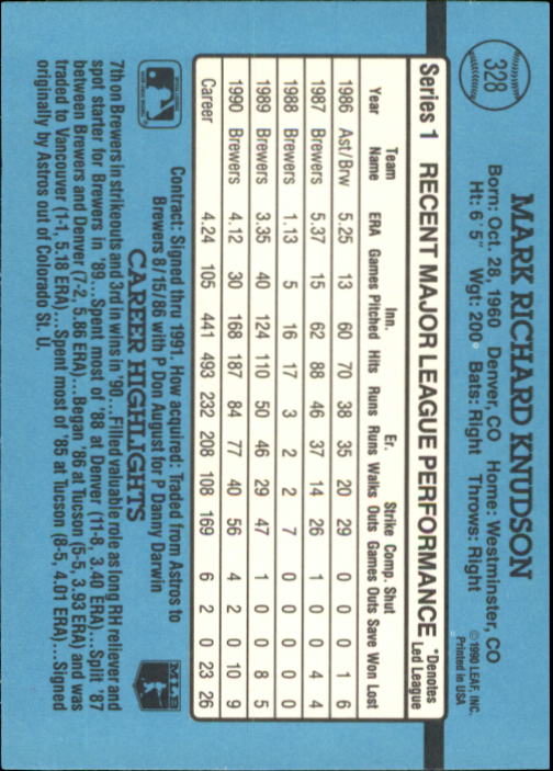 B2608- 1991 Donruss Baseball Karten 249-497 + Rookies -du Pick- 15 + Kostenlose - Bild 161 von 491