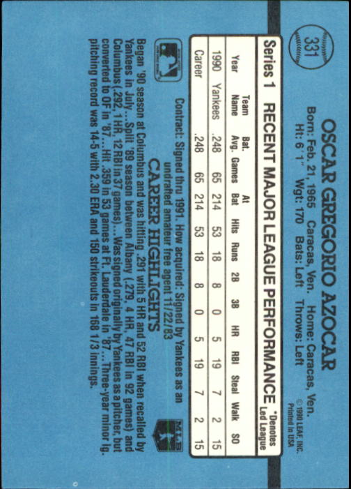 B2608- 1991 Donruss Baseball Karten 249-497 + Rookies -du Pick- 15 + Kostenlose - Bild 167 von 491