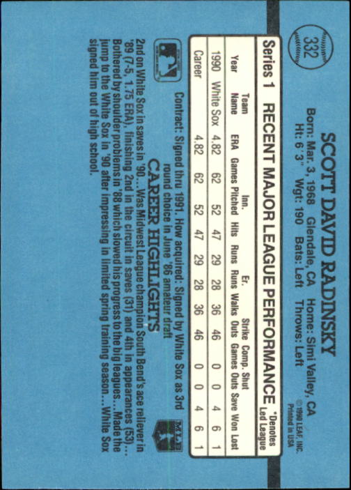 B2608- 1991 Donruss Baseball Karten 249-497 + Rookies -du Pick- 15 + Kostenlose - Bild 169 von 491