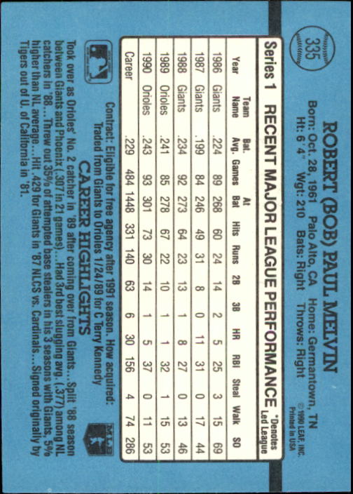B2608- 1991 Donruss Baseball Karten 249-497 + Rookies -du Pick- 15 + Kostenlose - Bild 175 von 491
