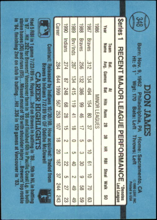 B2608- 1991 Donruss Baseball Karten 249-497 + Rookies -du Pick- 15 + Kostenlose - Bild 201 von 491