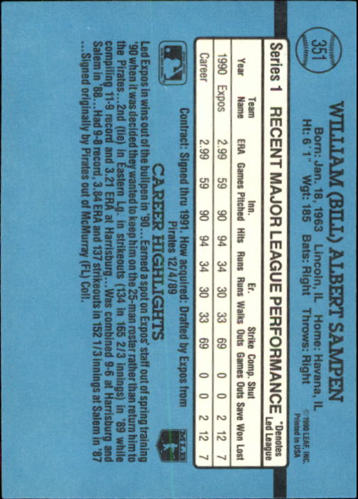 B2608- 1991 Donruss Baseball Karten 249-497 + Rookies -du Pick- 15 + Kostenlose - Bild 207 von 491