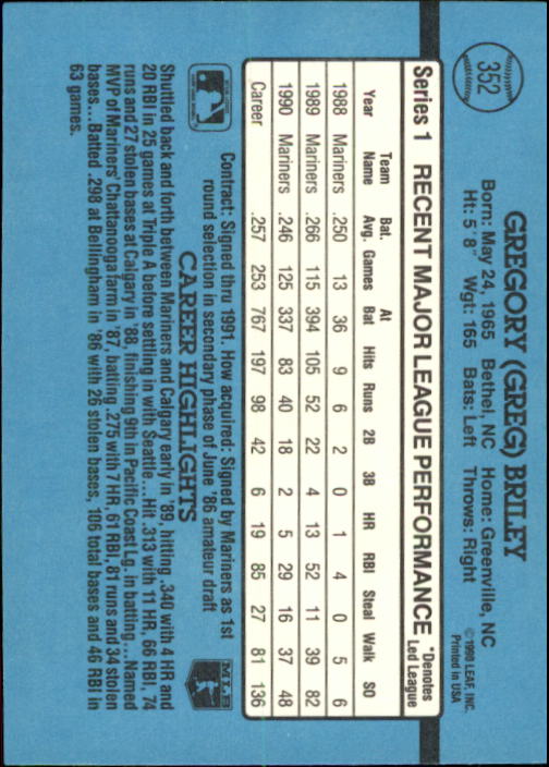 B2608- 1991 Donruss Baseball Karten 249-497 + Rookies -du Pick- 15 + Kostenlose - Bild 209 von 491