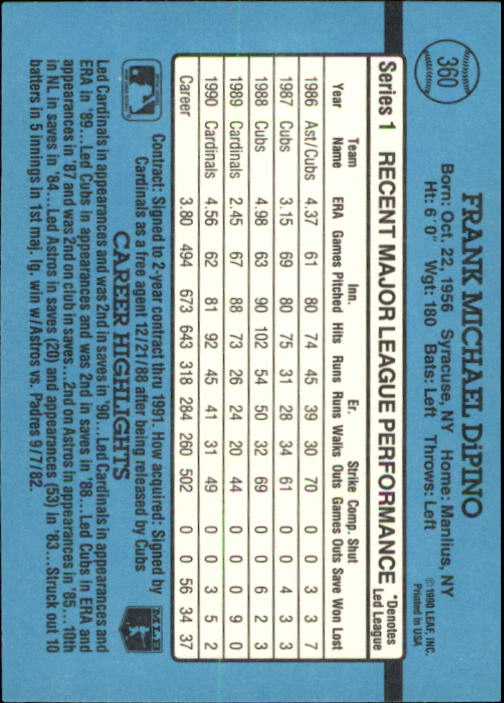 B2608- 1991 Donruss Baseball Karten 249-497 + Rookies -du Pick- 15 + Kostenlose - Bild 225 von 491