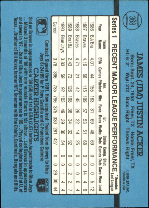 B2608- 1991 Donruss Baseball Karten 249-497 + Rookies -du Pick- 15 + Kostenlose - Bild 241 von 491