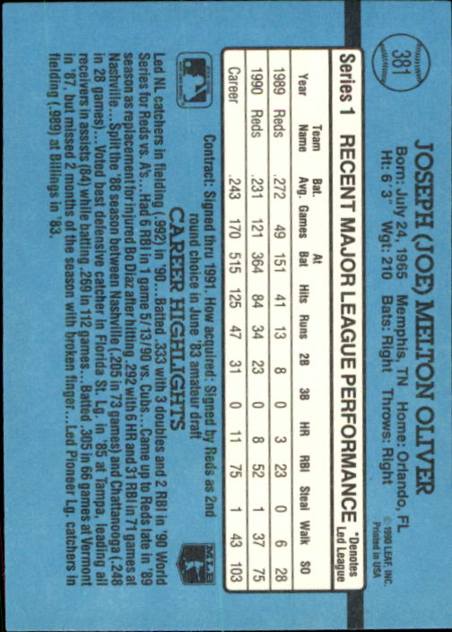 B2608- 1991 Donruss Baseball Karten 249-497 + Rookies -du Pick- 15 + Kostenlose - Bild 267 von 491