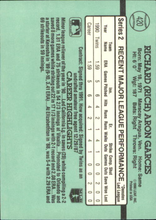 B2608- 1991 Donruss Baseball Karten 249-497 + Rookies -du Pick- 15 + Kostenlose - Bild 343 von 491