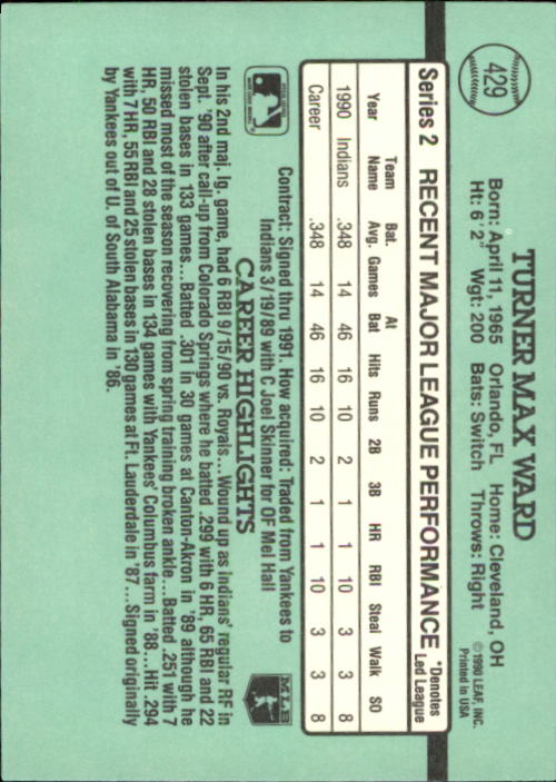 B2608- 1991 Donruss Baseball Karten 249-497 + Rookies -du Pick- 15 + Kostenlose - Bild 361 von 491