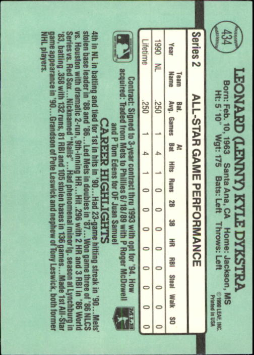 B2608- 1991 Donruss Baseball Karten 249-497 + Rookies -du Pick- 15 + Kostenlose - Bild 371 von 491