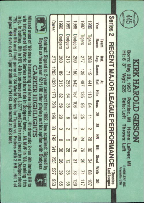 B2608- 1991 Donruss Baseball Karten 249-497 + Rookies -du Pick- 15 + Kostenlose - Bild 393 von 491