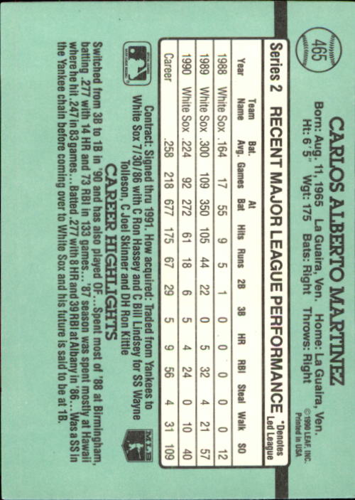 B2608- 1991 Donruss Baseball Karten 249-497 + Rookies -du Pick- 15 + Kostenlose - Bild 433 von 491