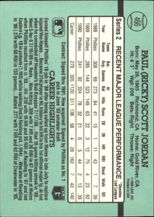 B2608- 1991 Donruss Baseball Karten 249-497 + Rookies -du Pick- 15 + Kostenlose - Bild 435 von 491