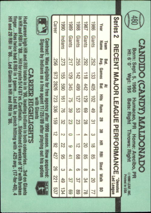 B2608- 1991 Donruss Baseball Karten 249-497 + Rookies -du Pick- 15 + Kostenlose - Bild 461 von 491