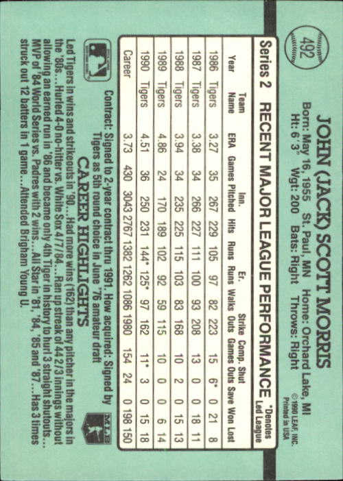 B2608- 1991 Donruss Baseball Karten 249-497 + Rookies -du Pick- 15 + Kostenlose - Bild 483 von 491