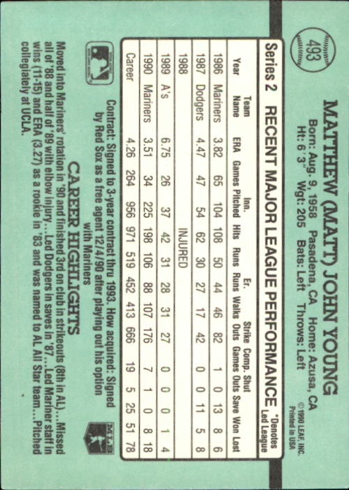 B2608- 1991 Donruss Baseball Karten 249-497 + Rookies -du Pick- 15 + Kostenlose - Bild 485 von 491