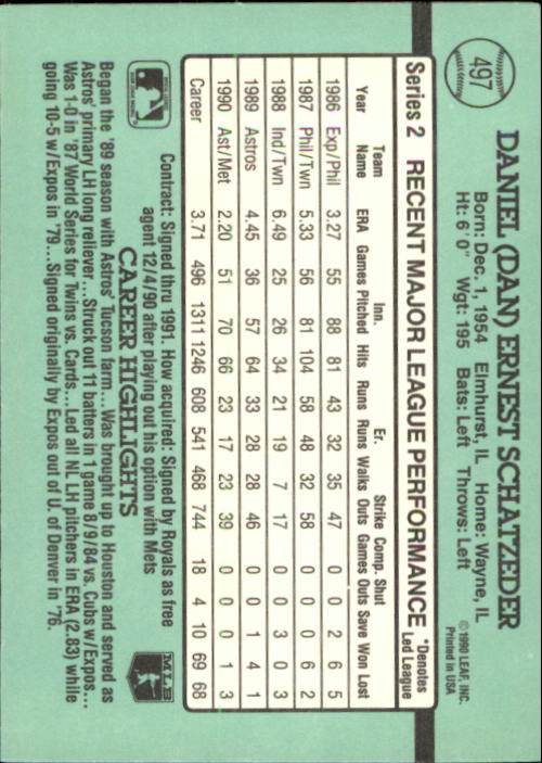 B2608- 1991 Donruss Baseball Karten 249-497 + Rookies -du Pick- 15 + Kostenlose - Bild 491 von 491