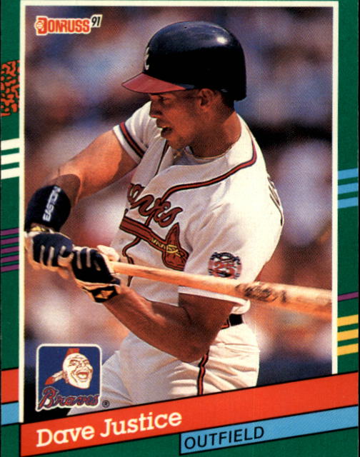 1991 Donruss #548 Dave Justice