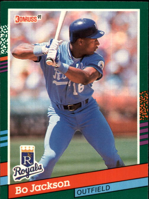  Bo Jackson (KC Royals) 1987 Donruss Baseball #35 RC