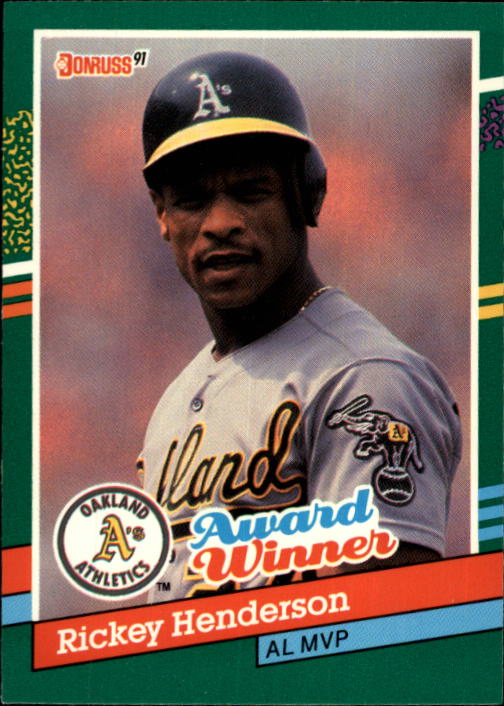 1991 Donruss #761 Rickey Henderson MVP