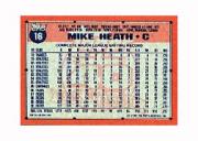 1991 Topps Micro #16 Mike Heath back image