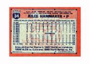 1991 Topps Micro #34 Atlee Hammaker back image