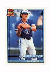 1991 Topps Micro #49 Pat Borders COR/(0 steals at/Kinston in '86)