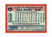 1991 Topps Micro #57 Jack Howell back image